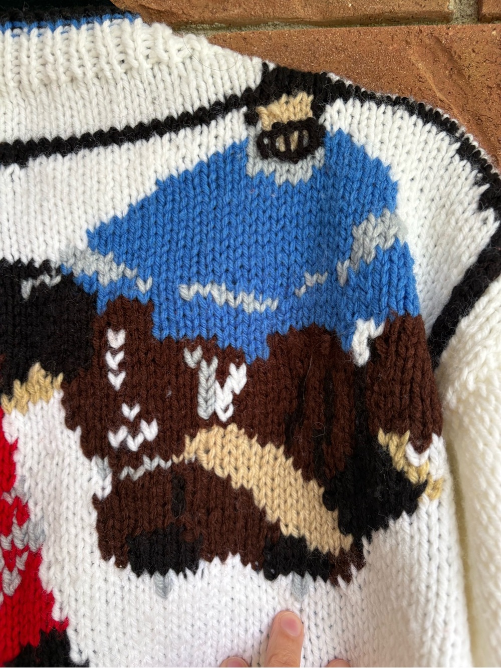 Handmade Hockey Cardigan youth large or women’s small - Picture 7 of 13
